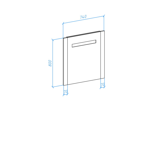 Зеркало (74х80) Bellezza Берта 4610712050079
